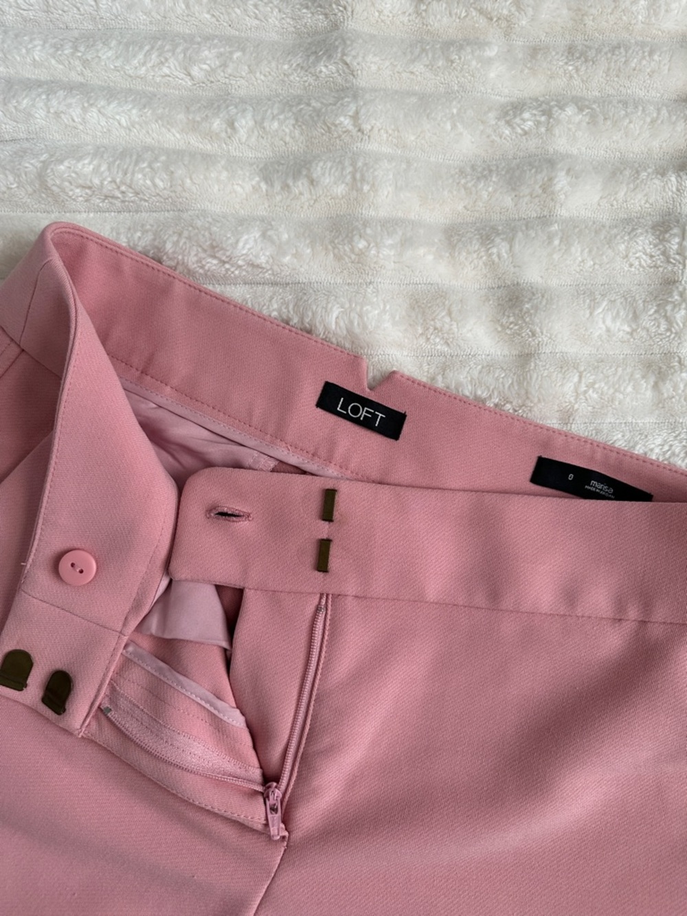 LOFT Pink Ankle Pants - Picture 6 of 10